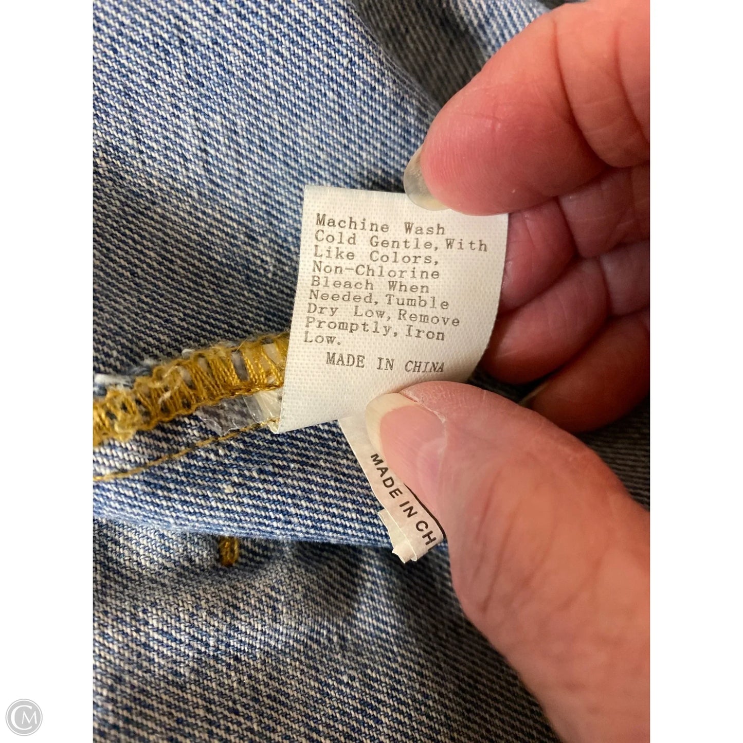 Jacket Denim By Shein In Blue Denim, Size: M