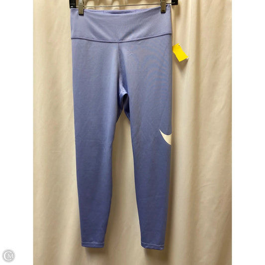 Athletic Leggings By Nike In Purple, Size: M