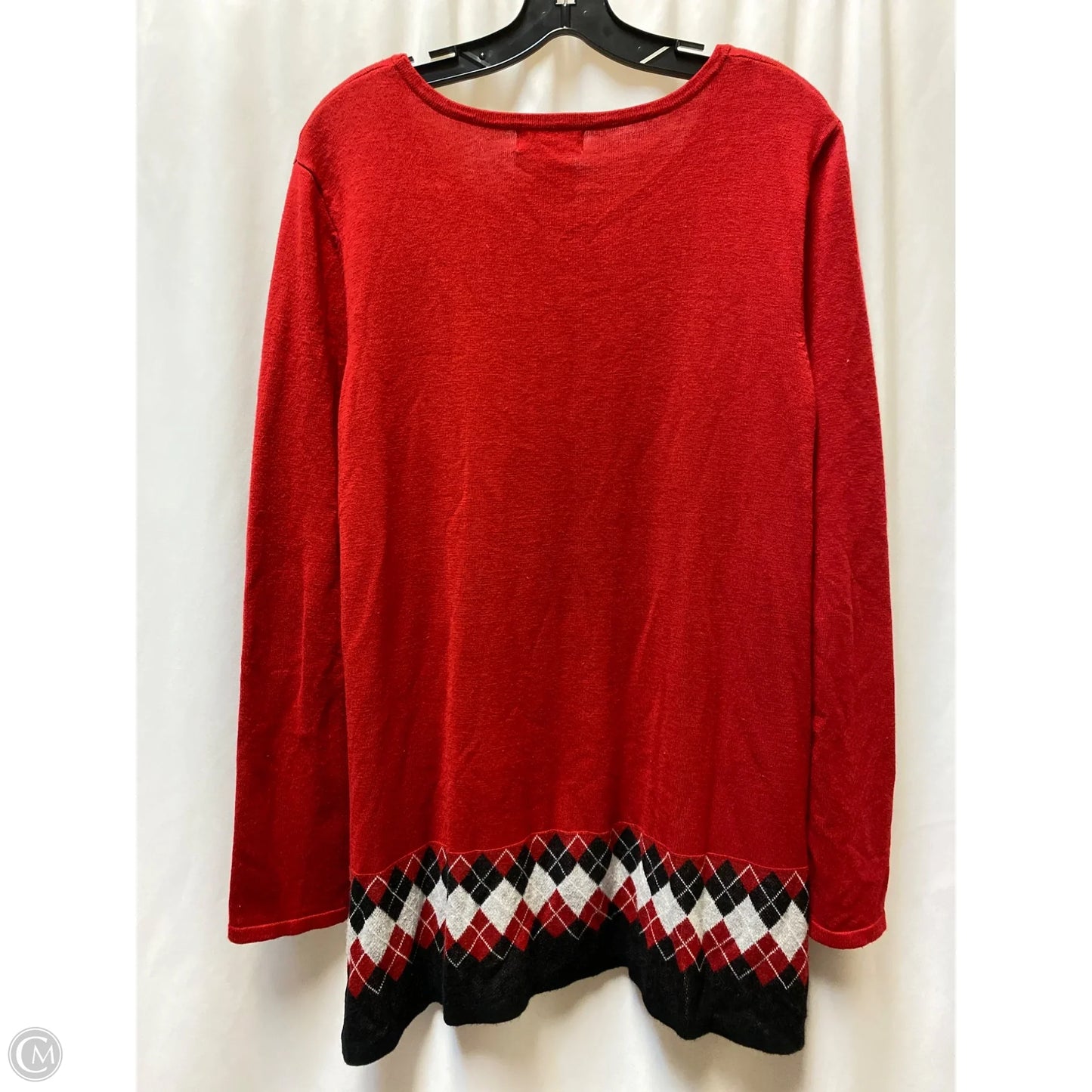 Sweater By Rebecca Malone In Red, Size: L