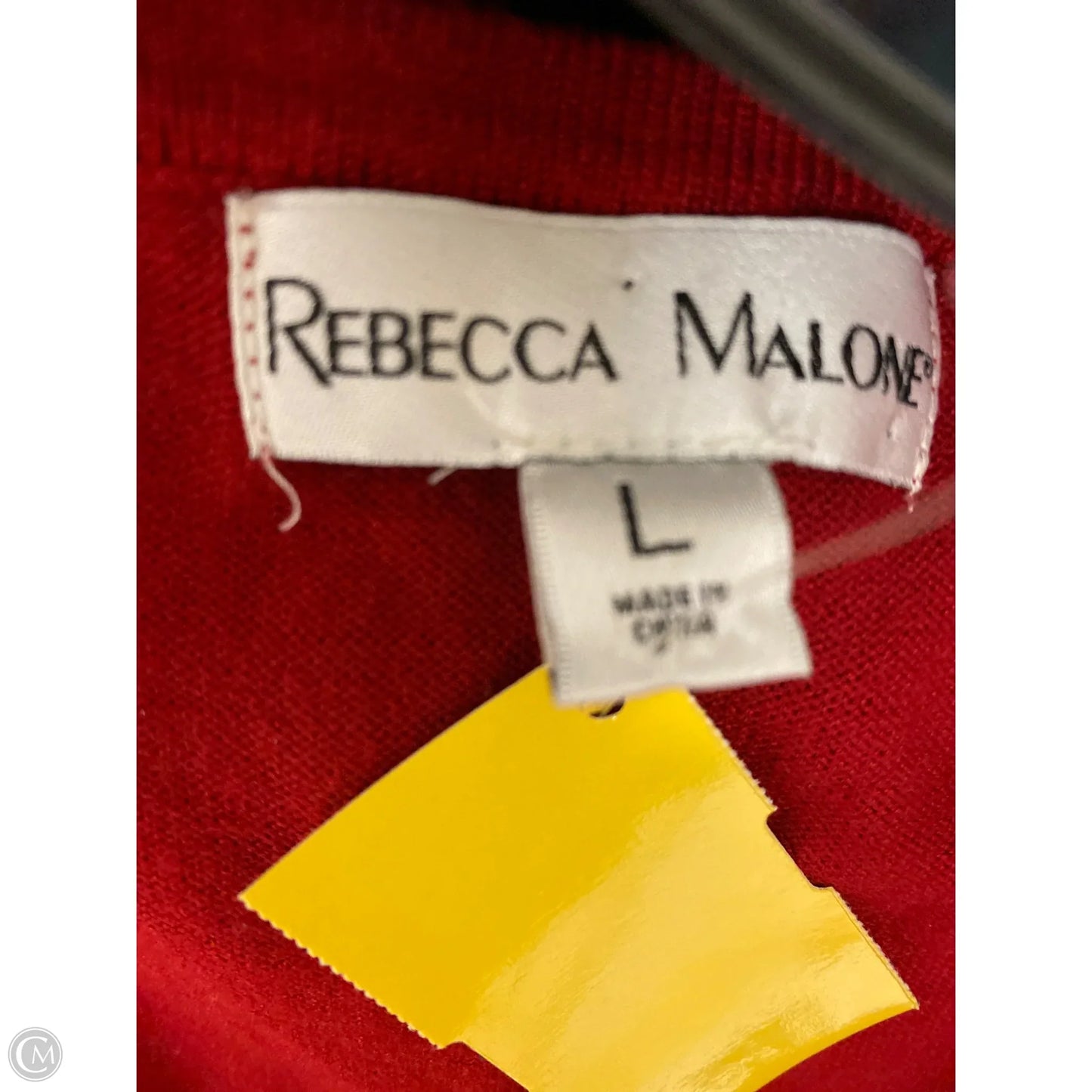 Sweater By Rebecca Malone In Red, Size: L