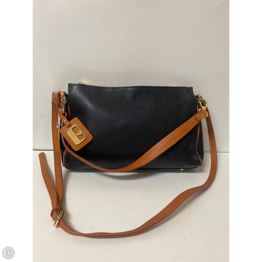 Handbag Leather By Valentina, Size: Medium