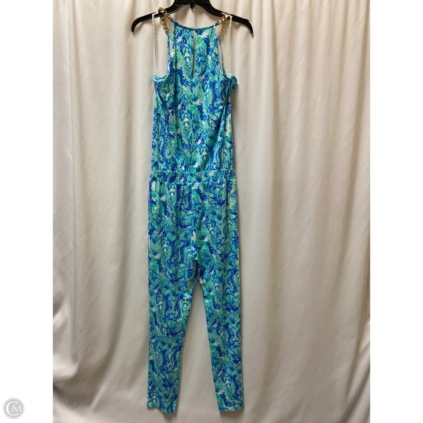 Jumpsuit Designer By Lilly Pulitzer In Blue & Green, Size: S