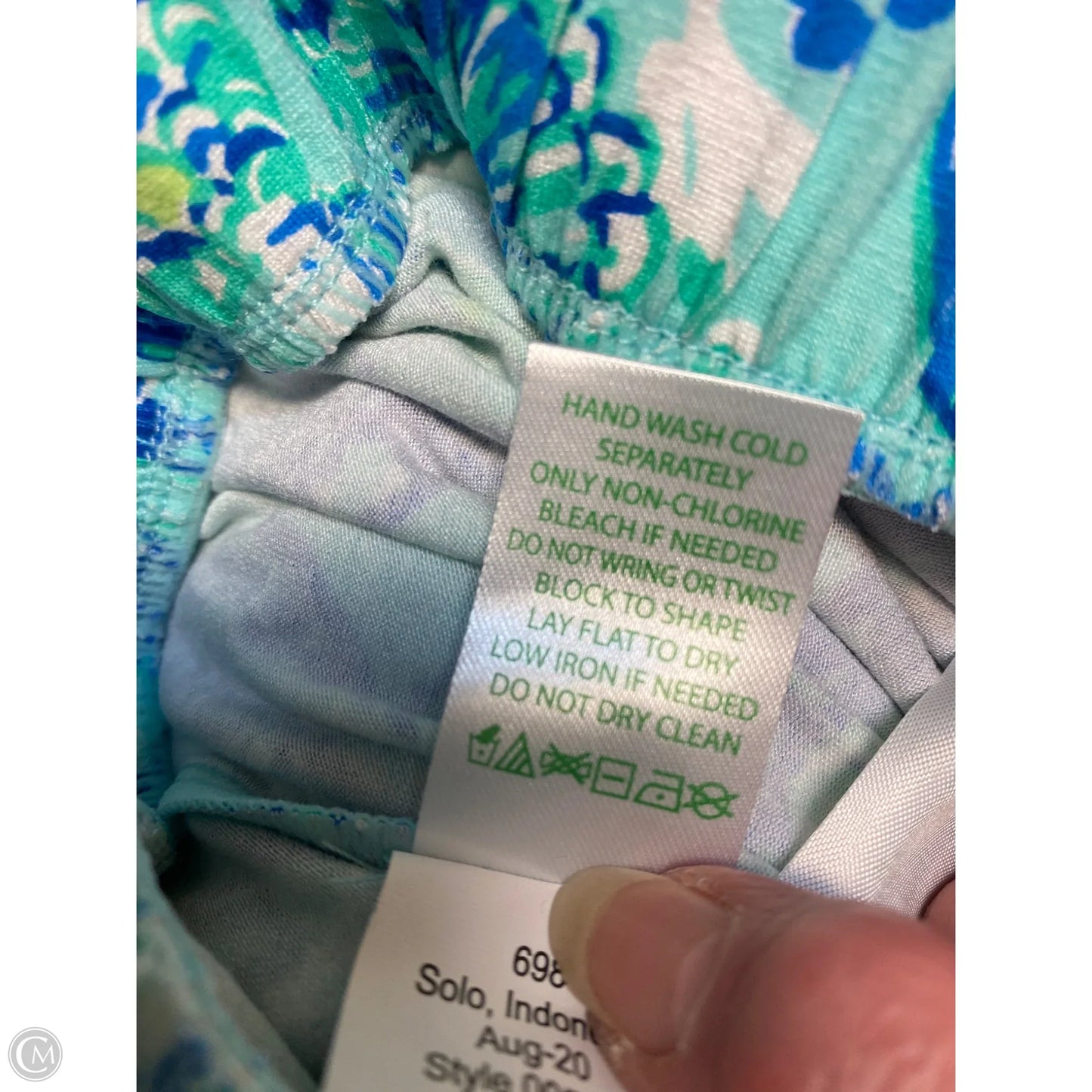 Jumpsuit Designer By Lilly Pulitzer In Blue & Green, Size: S