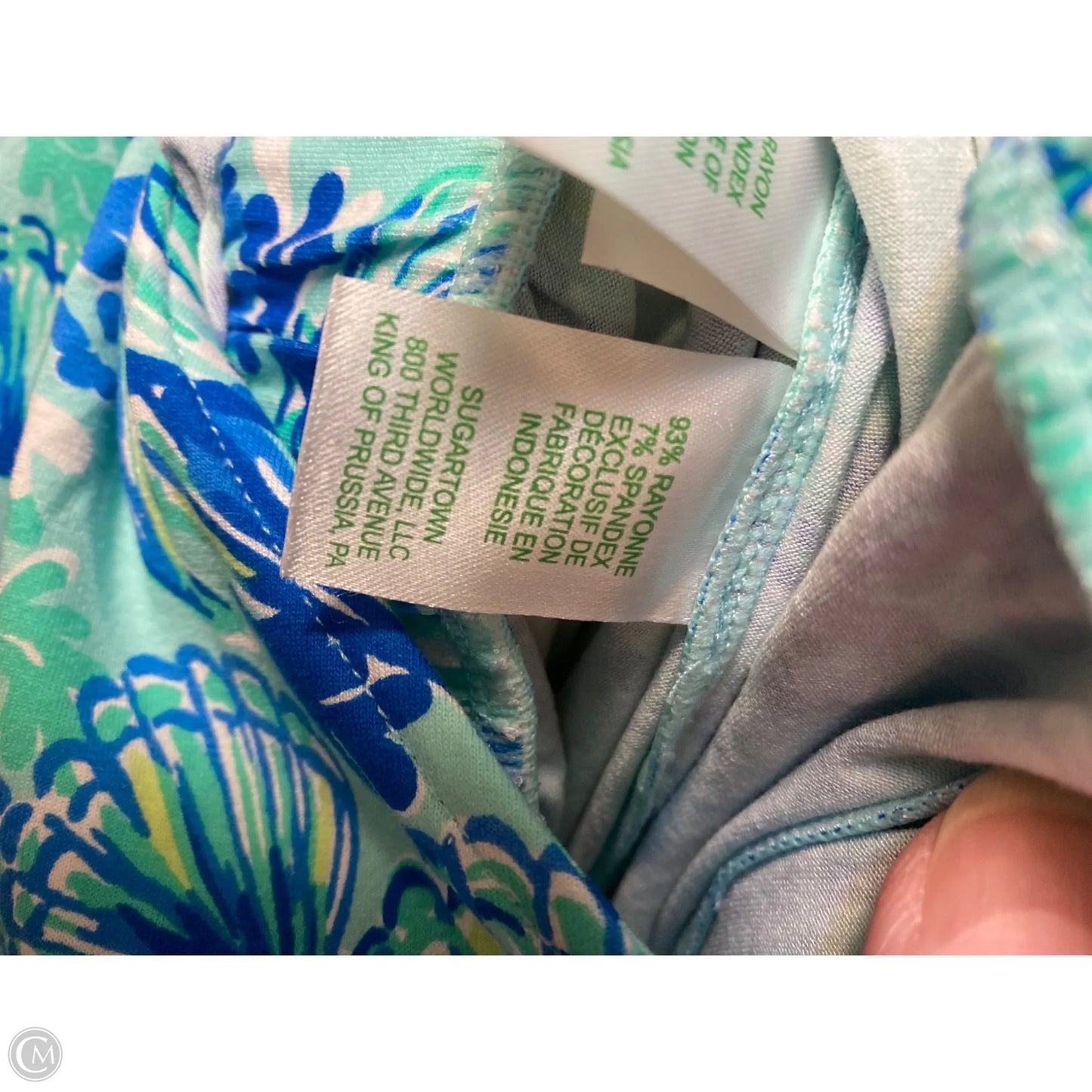 Jumpsuit Designer By Lilly Pulitzer In Blue & Green, Size: S