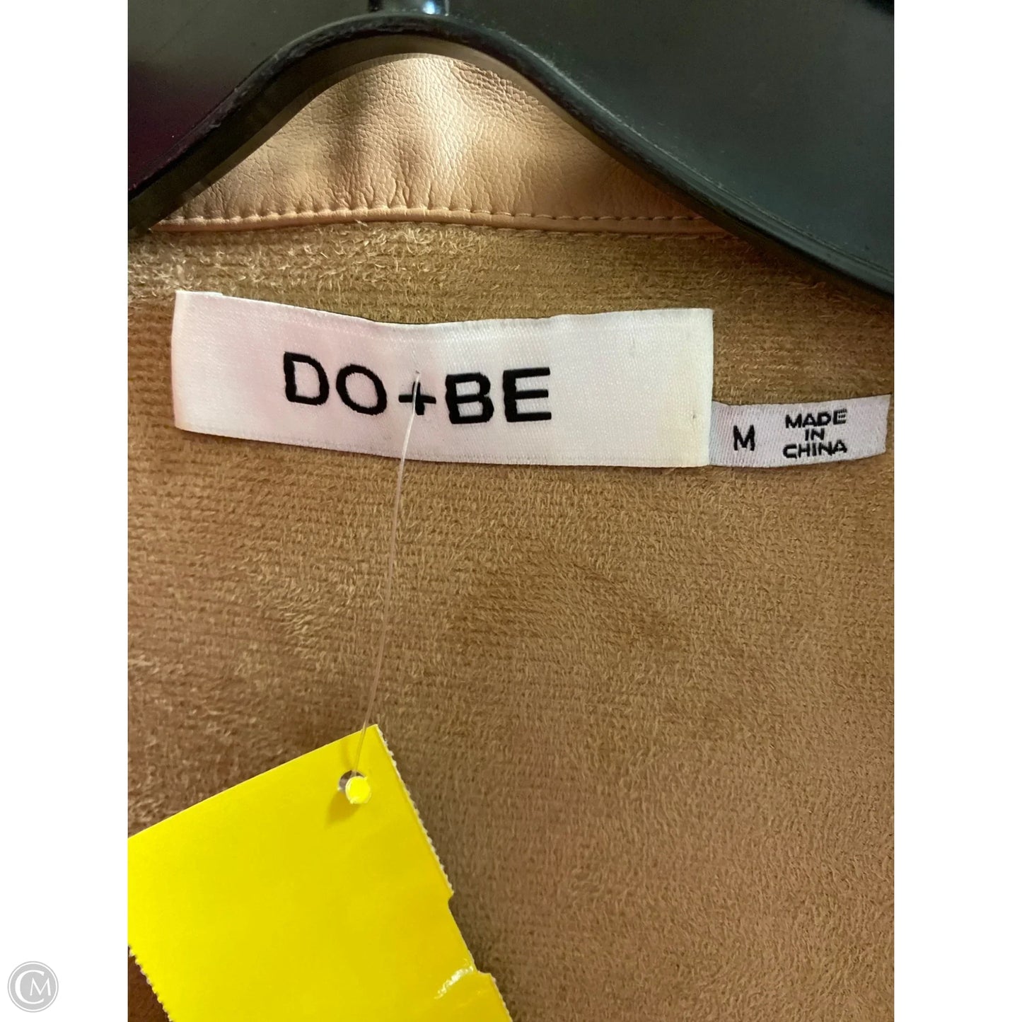 Jacket Shirt By Do + Be In Tan, Size: M