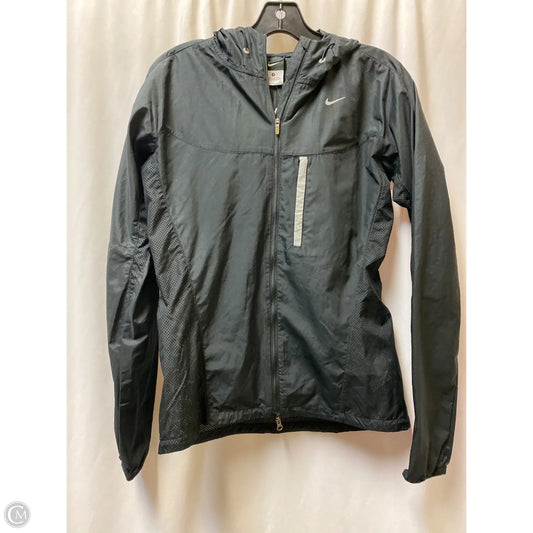 Athletic Jacket By Nike In Black, Size: S