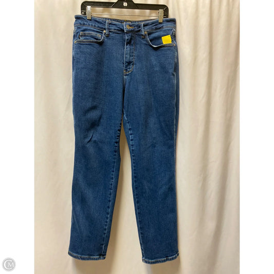 Jeans Straight By Judy Blue In Blue Denim, Size: 14