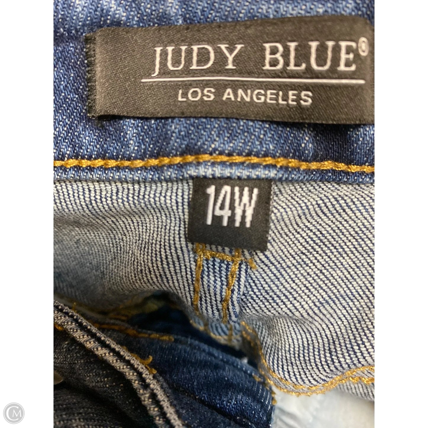 Jeans Straight By Judy Blue In Blue Denim, Size: 14