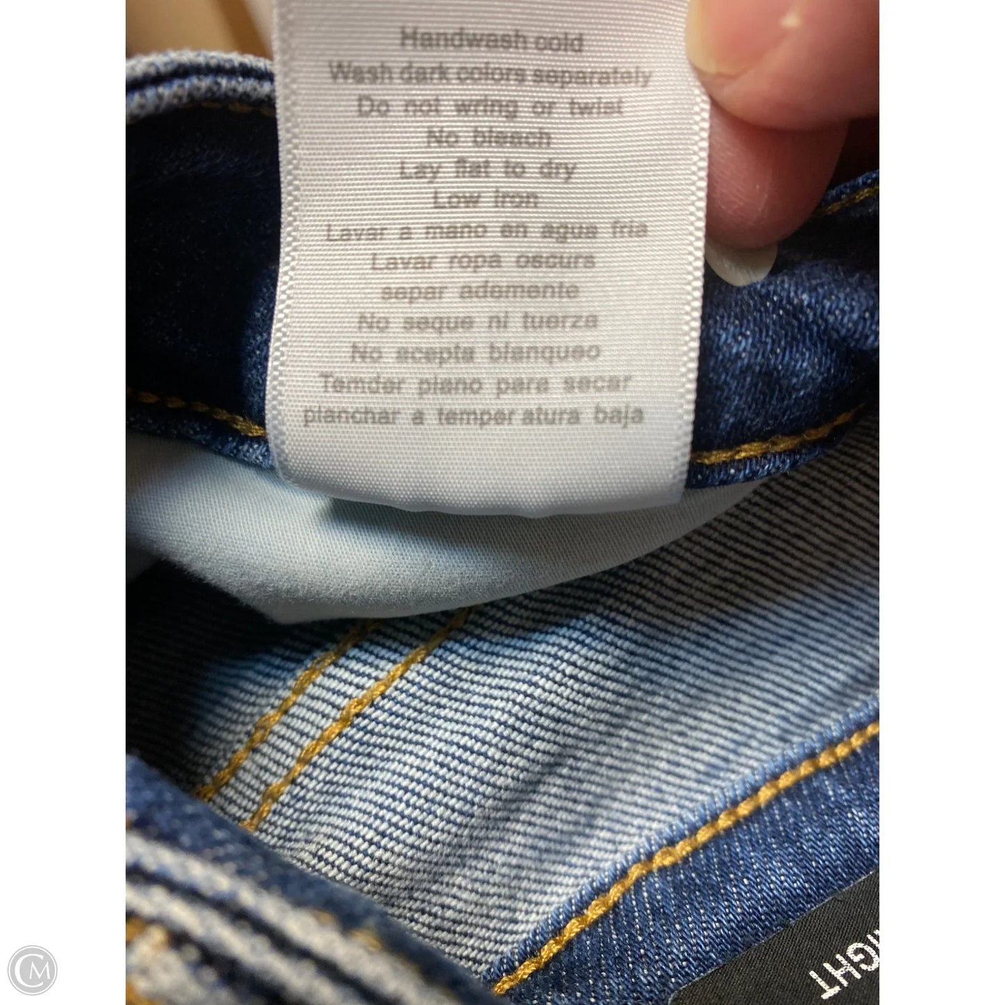 Jeans Straight By Judy Blue In Blue Denim, Size: 14