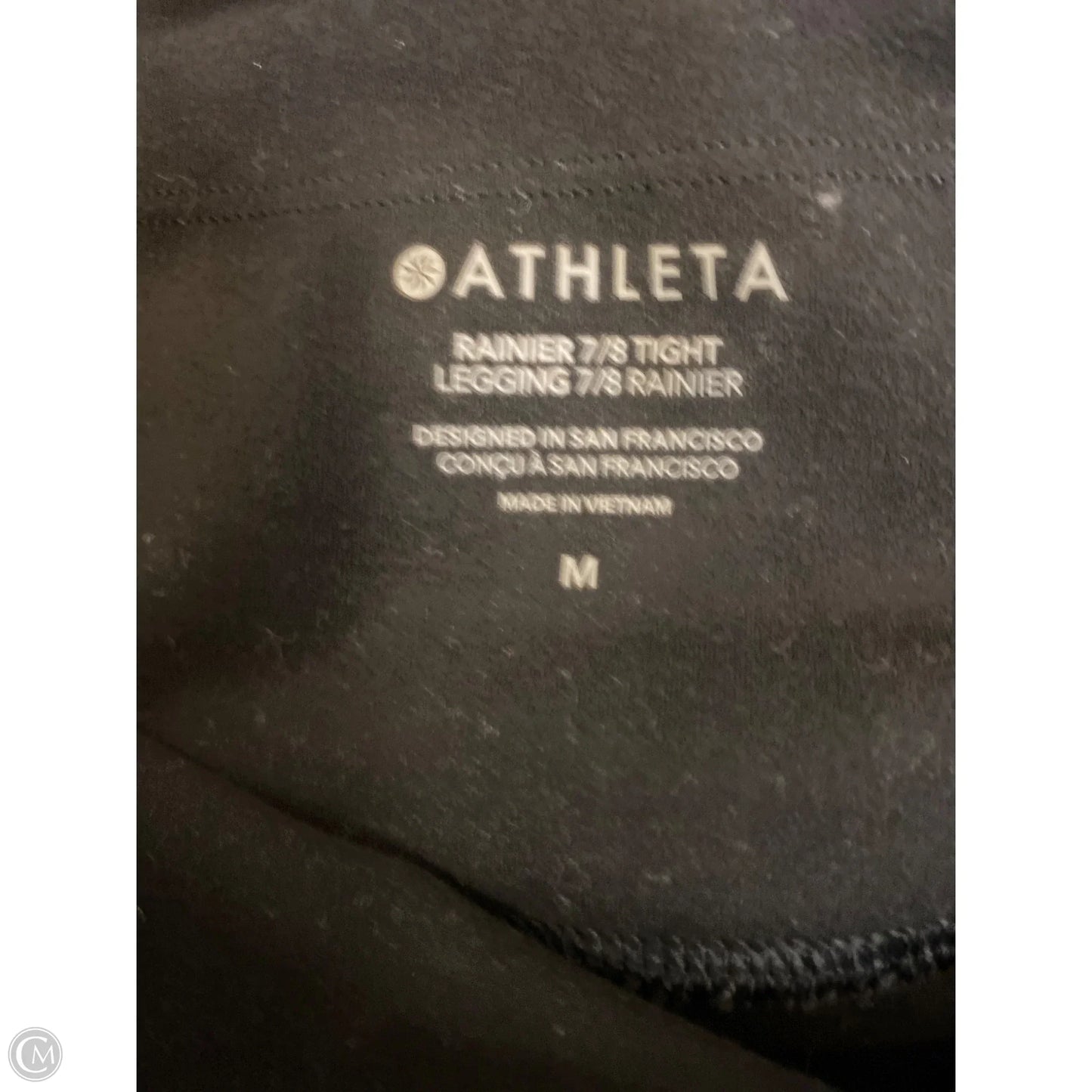 Athletic Leggings By Athleta In Black, Size: M