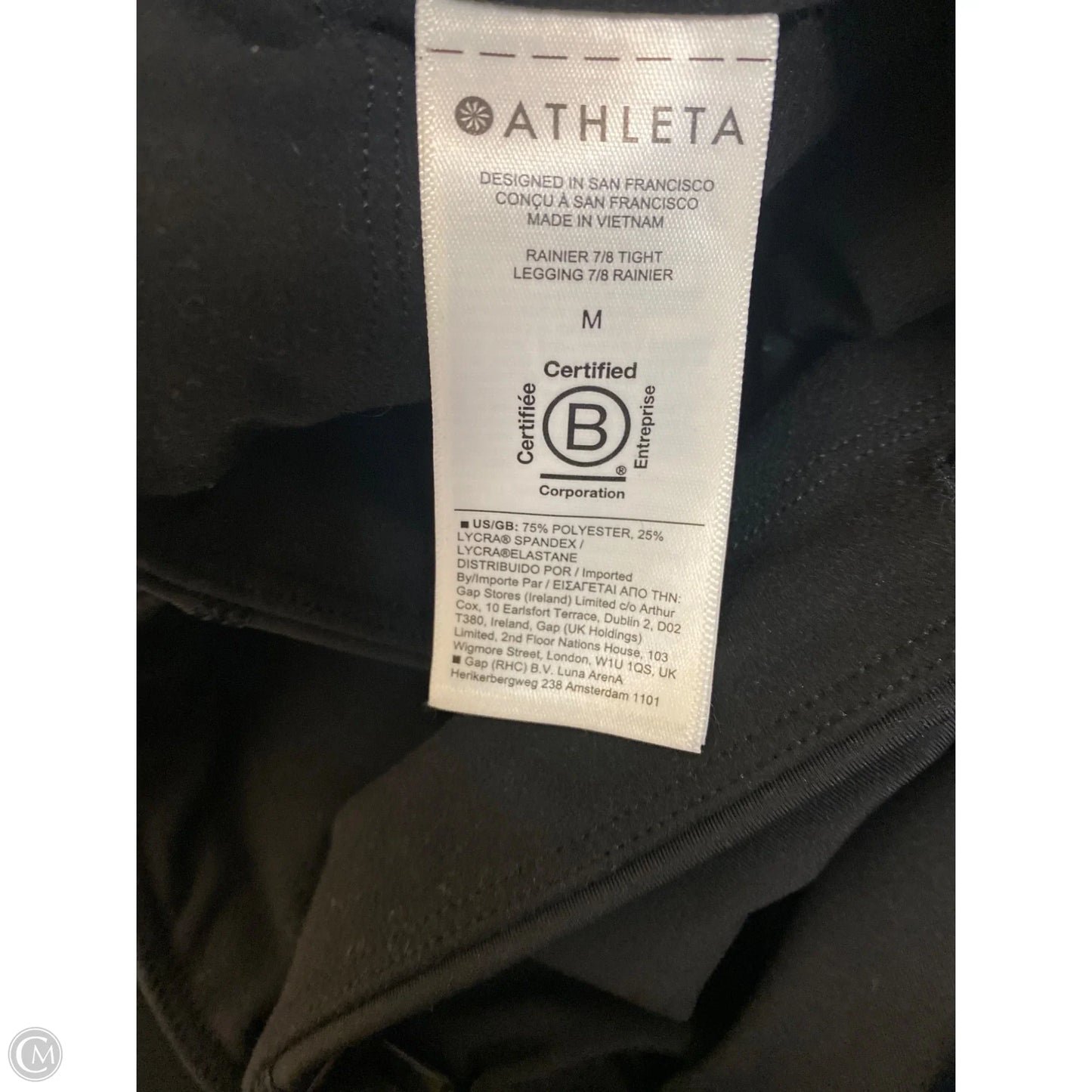 Athletic Leggings By Athleta In Black, Size: M