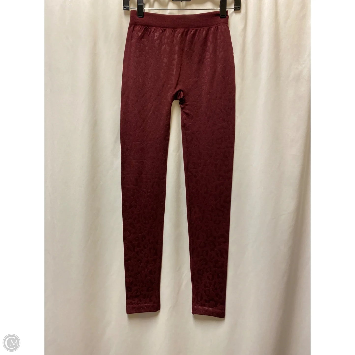 Pants Leggings By Pink Rose In Maroon, Size: M