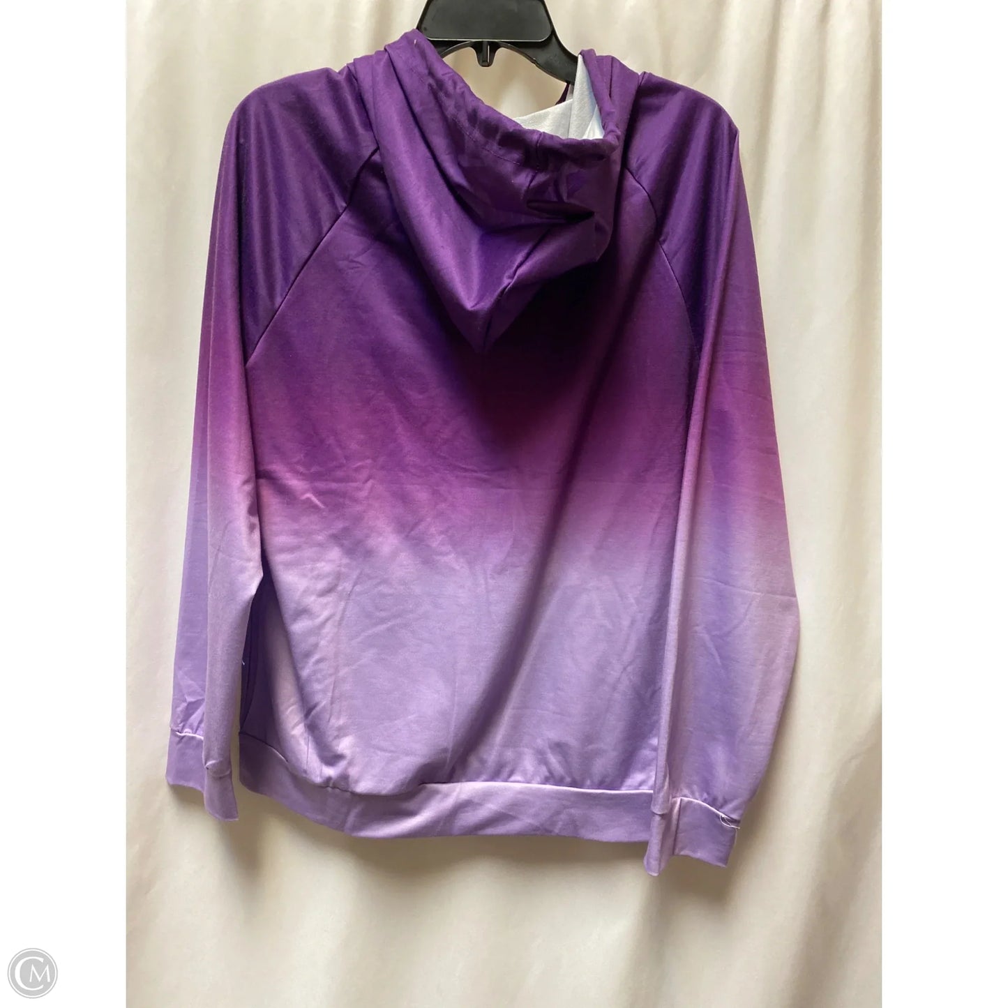 Sweatshirt Hoodie By Clothes Mentor In Purple, Size: M