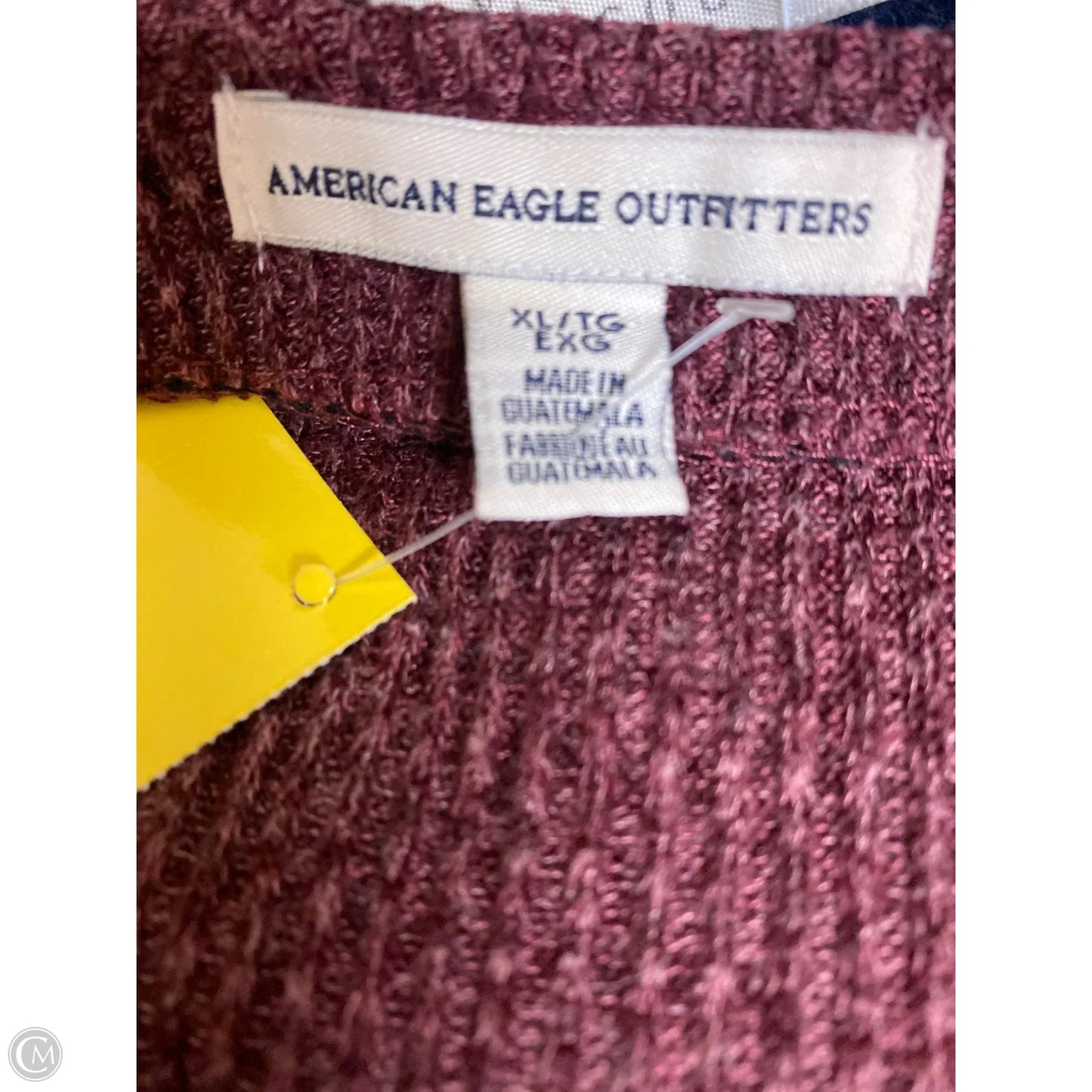 Top Long Sleeve By American Eagle In Pink, Size: Xl