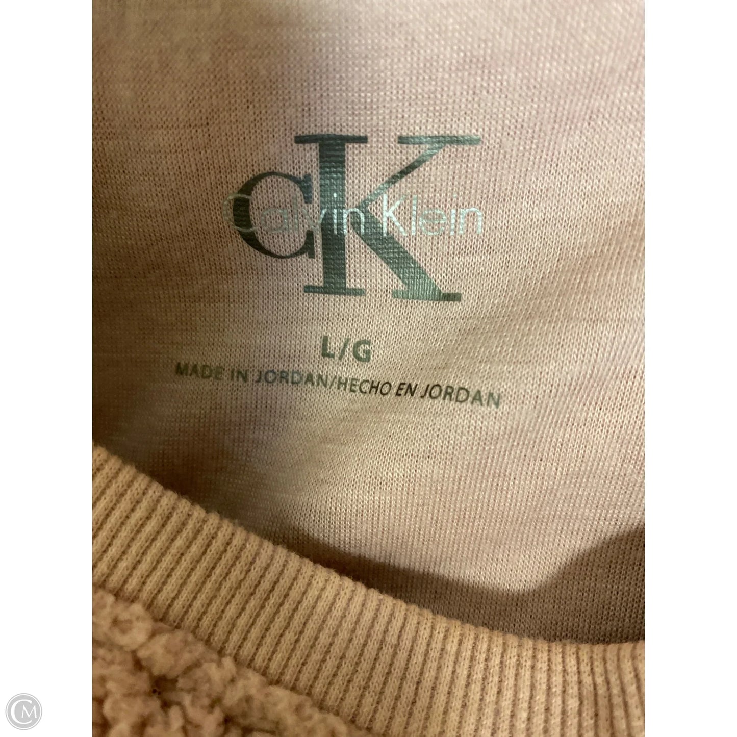 Sweatshirt Crewneck By Calvin Klein In Pink, Size: L