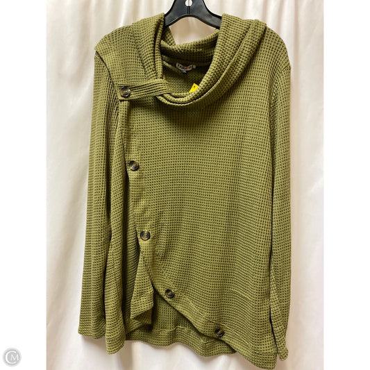 Top Long Sleeve By Clothes Mentor In Green, Size: 2x