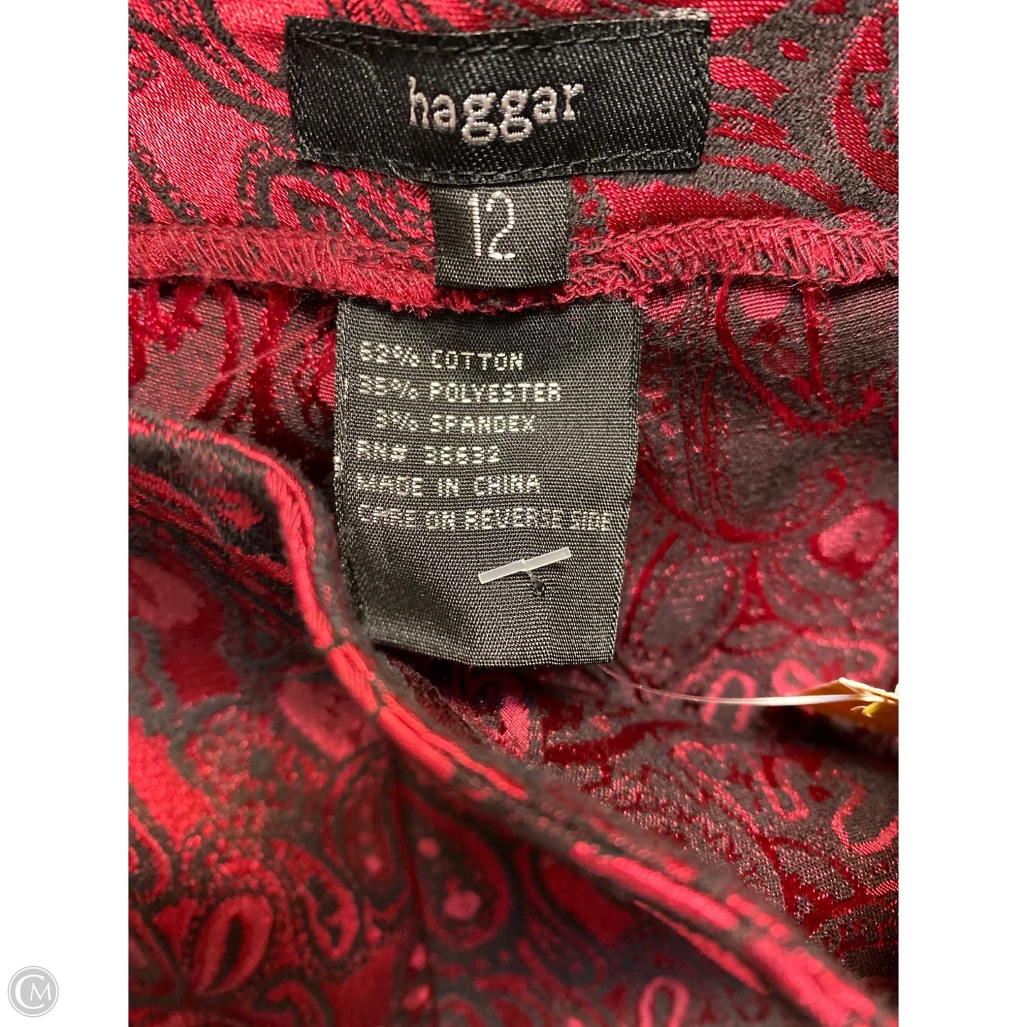 Pants Dress By Clothes Mentor In Maroon, Size: 12