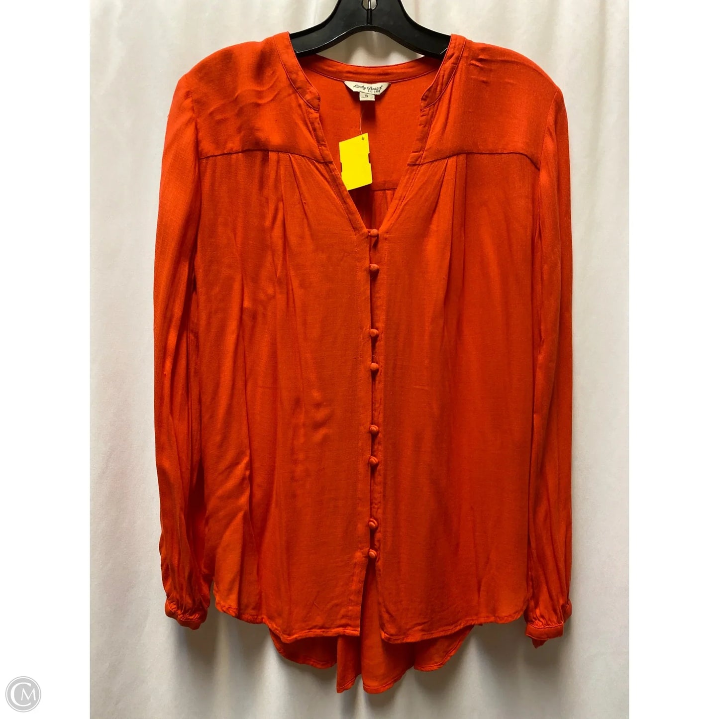 Top Long Sleeve By Lucky Brand In Red, Size: S