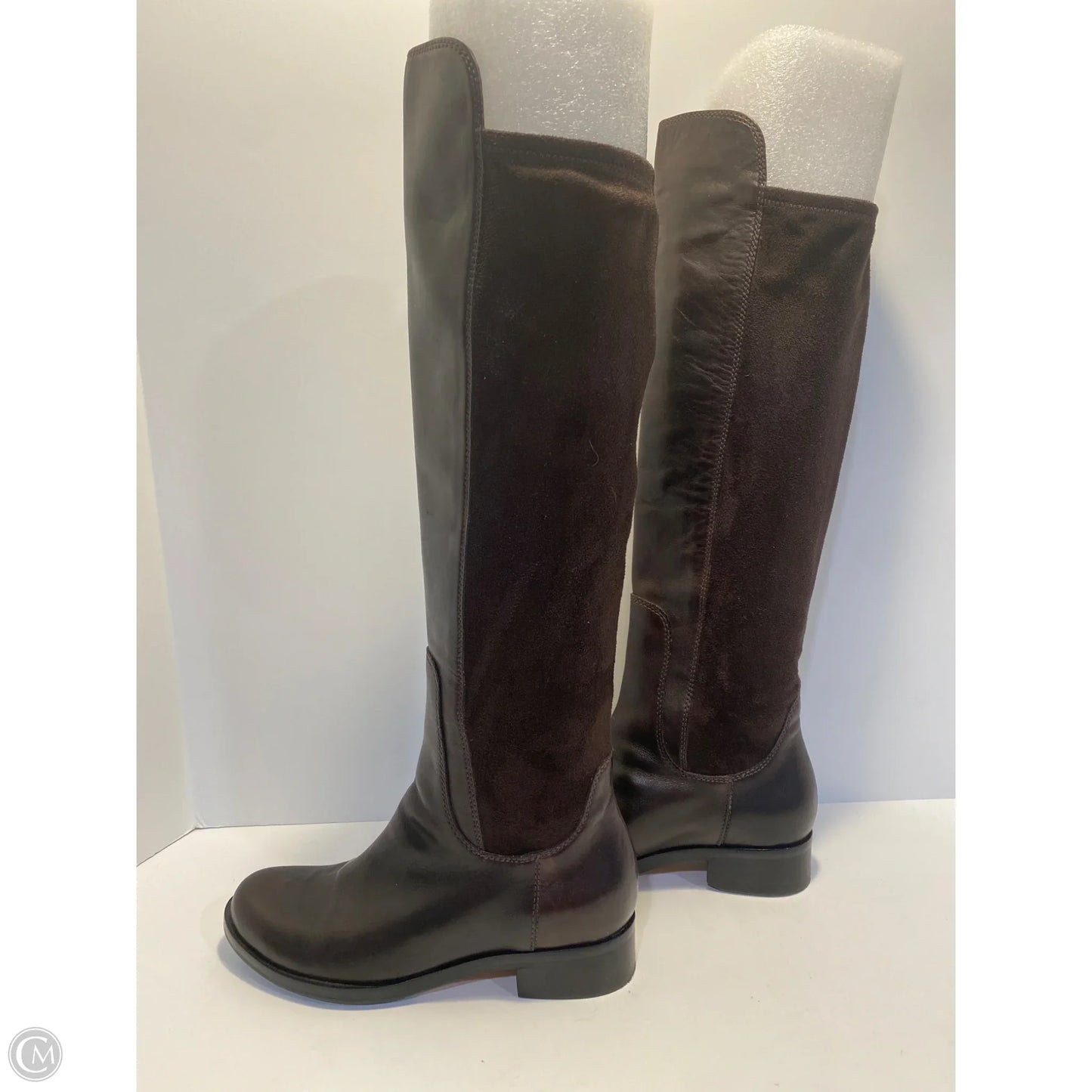 Boots Knee Flats By Cole-haan In Brown, Size: 5.5