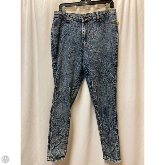 Jeans Straight By Clothes Mentor In Blue Denim, Size: 14