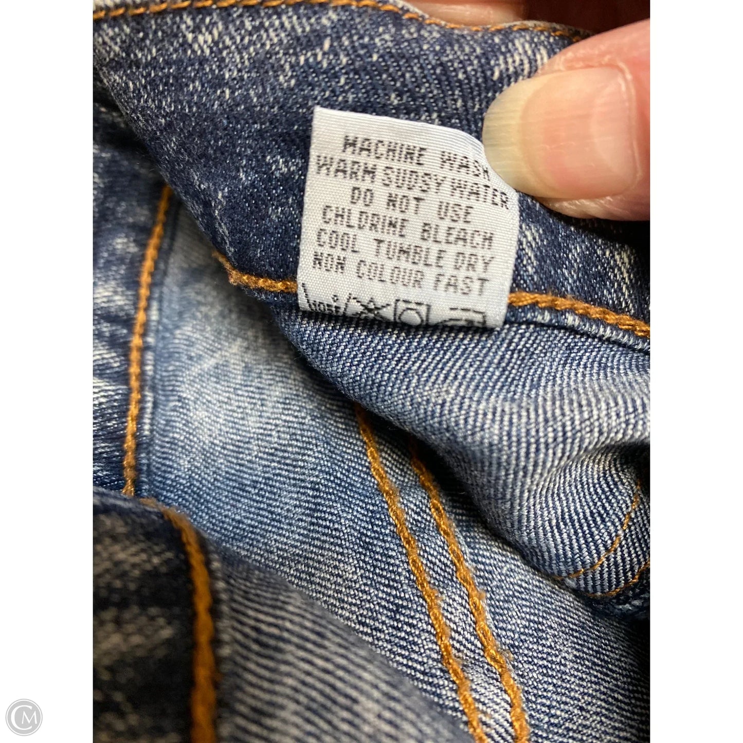 Jeans Straight By Clothes Mentor In Blue Denim, Size: 14