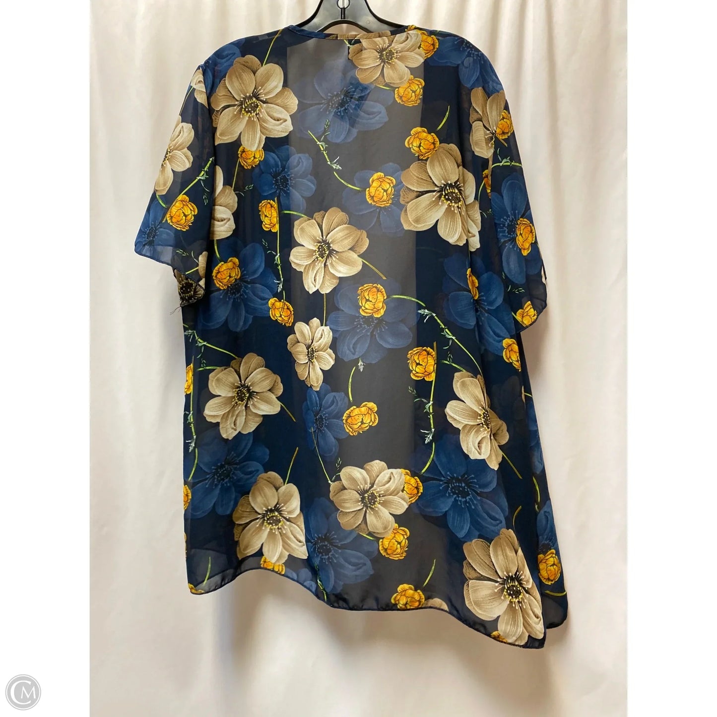 Cardigan By Shein In Blue, Size: 4x