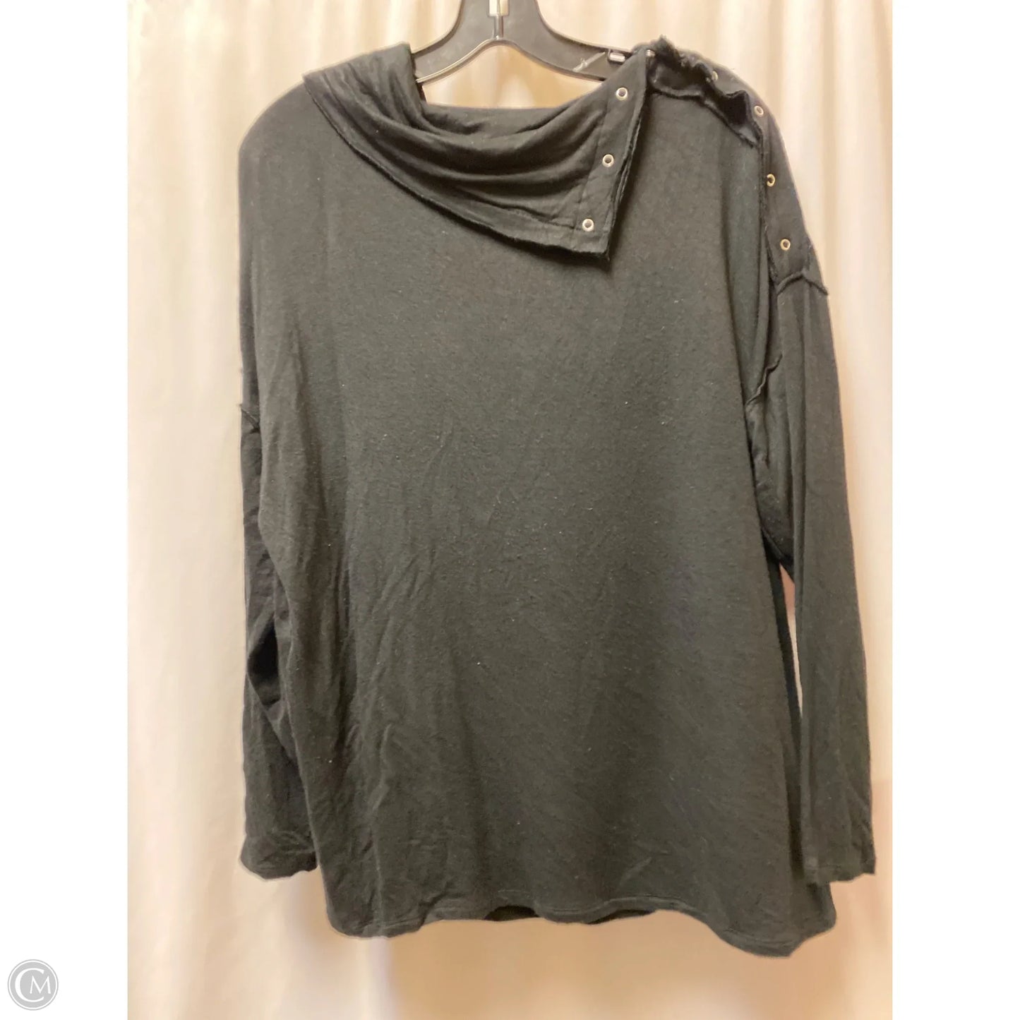 Top Long Sleeve By Bke In Black, Size: S