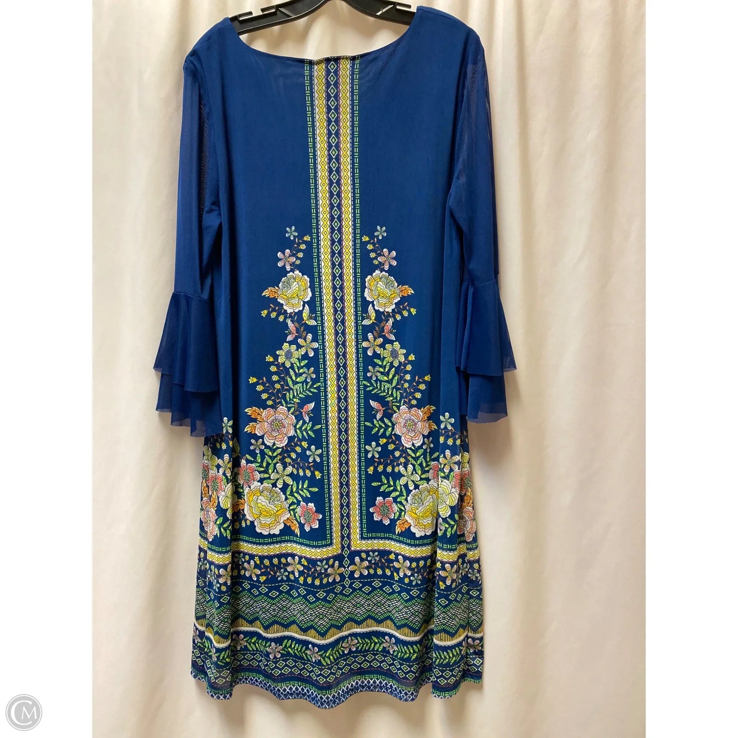 Dress Casual Midi By Allison Brittney In Blue, Size: Xl