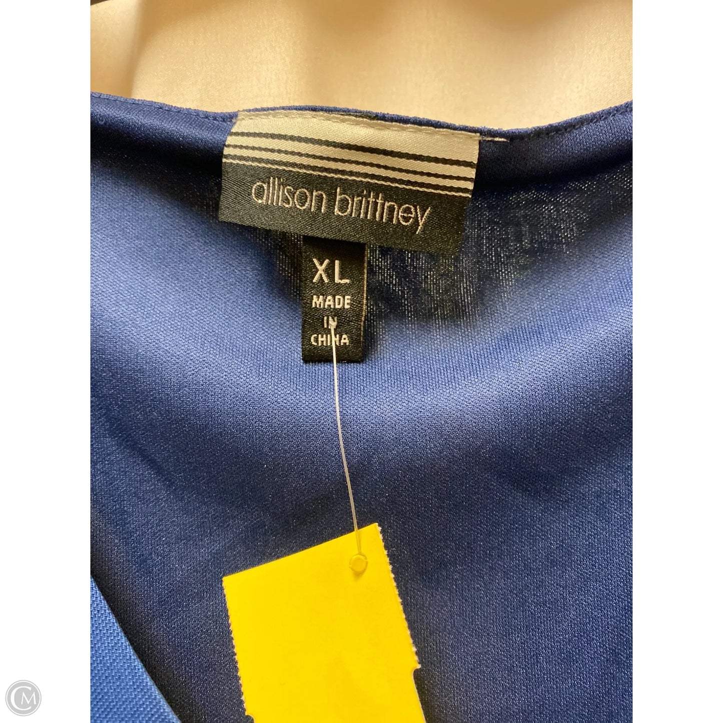 Dress Casual Midi By Allison Brittney In Blue, Size: Xl