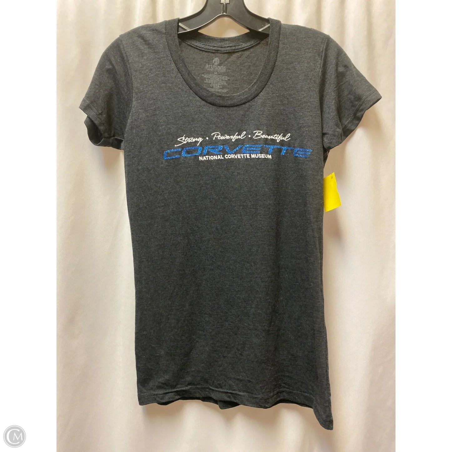 Top Short Sleeve By Clothes Mentor In Grey, Size: M