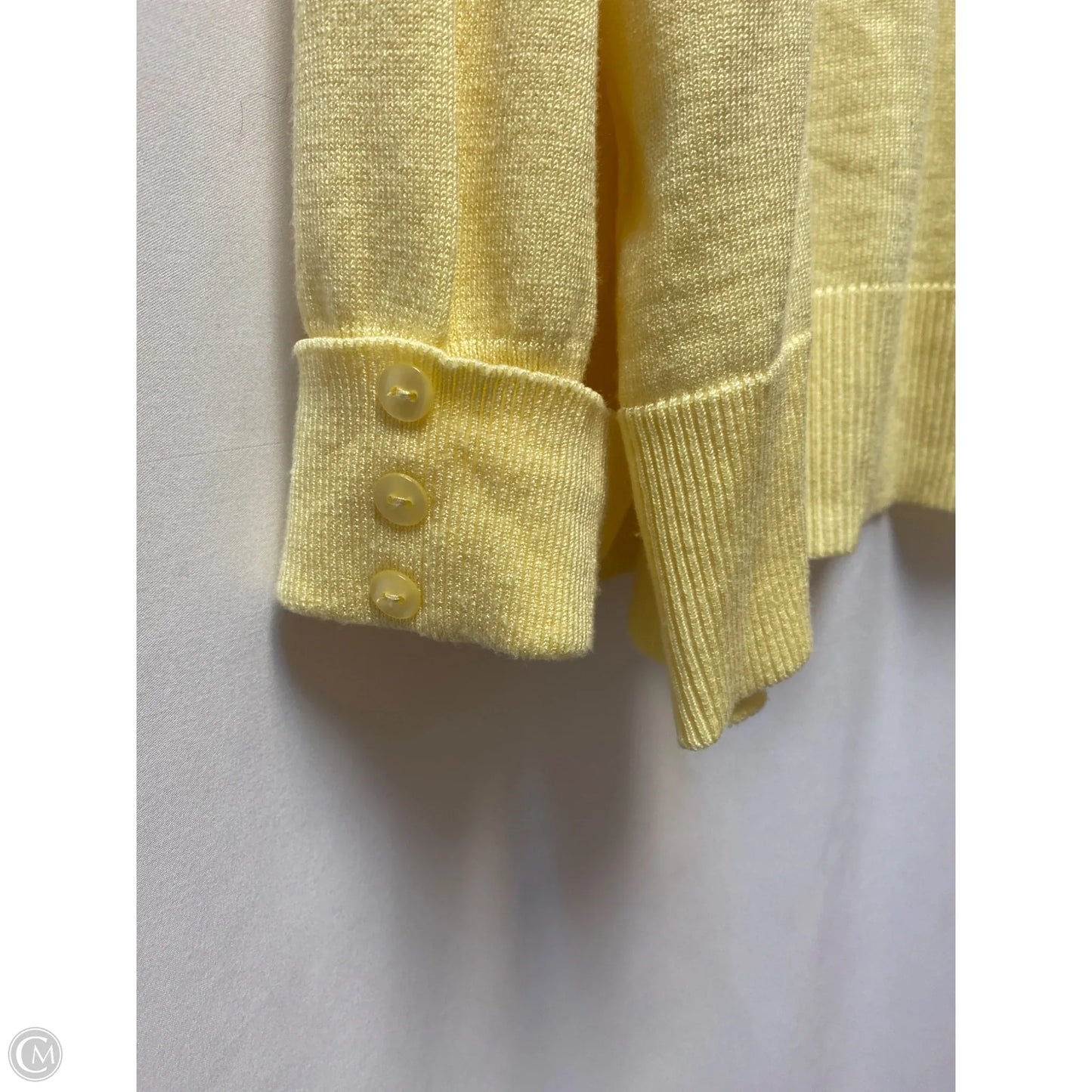 Cardigan By Christopher And Banks In Yellow, Size: Xl