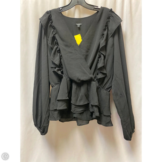 Top Long Sleeve By Express In Black, Size: L