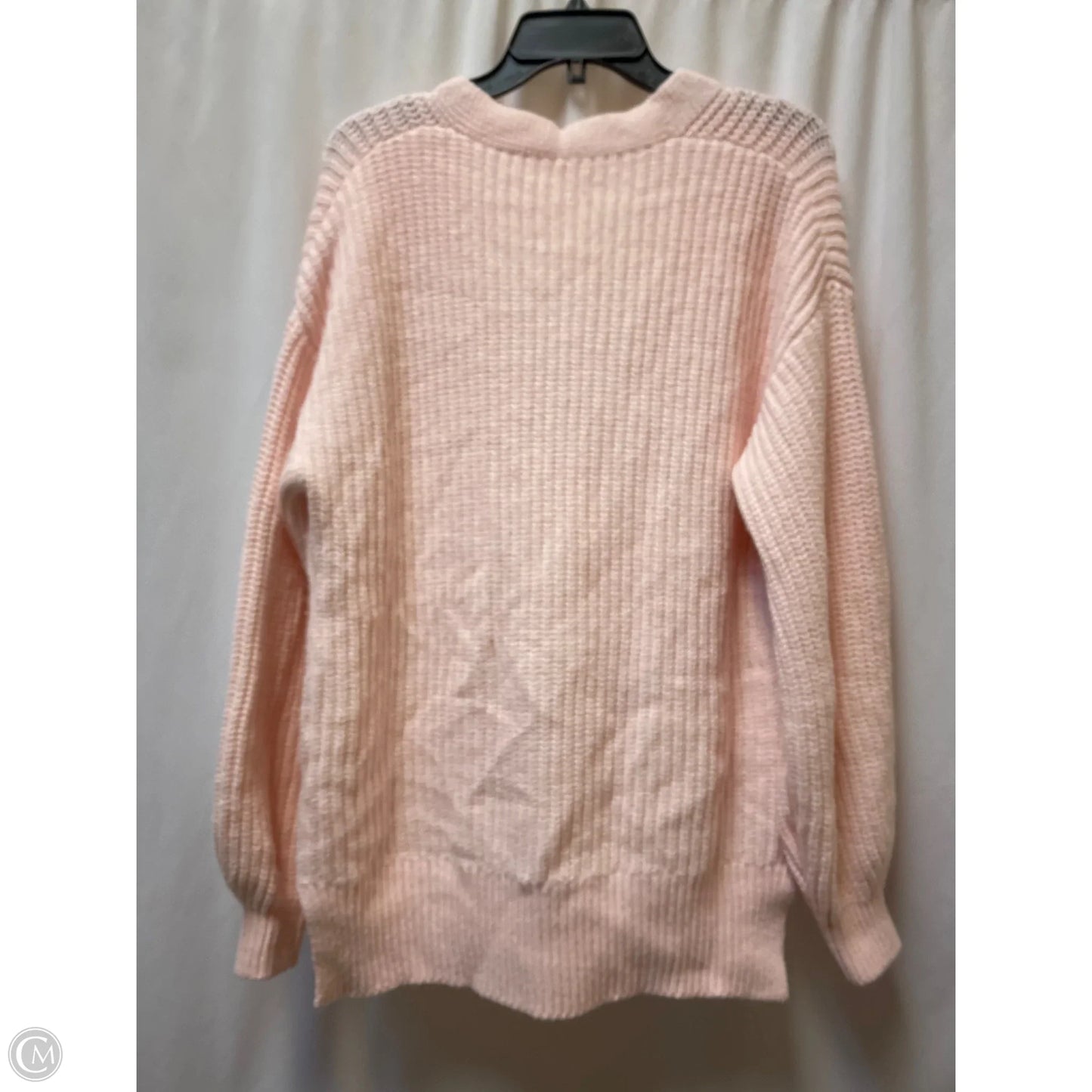 Cardigan By Clothes Mentor in Pink, Size L