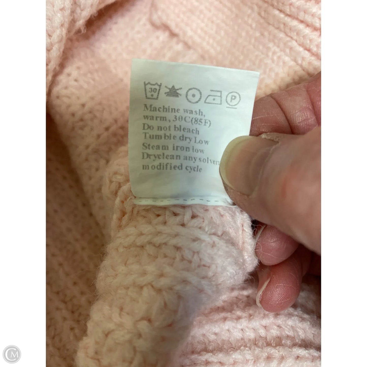 Cardigan By Clothes Mentor in Pink, Size L