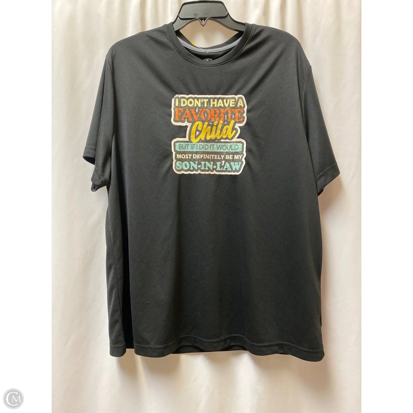 Top Short Sleeve By Athletic Works In Black, Size: 30