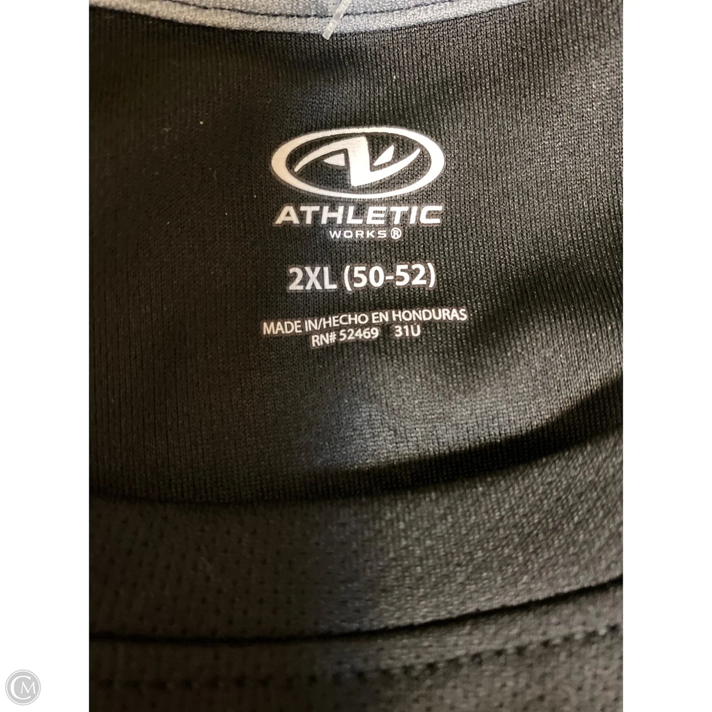 Top Short Sleeve By Athletic Works In Black, Size: 30