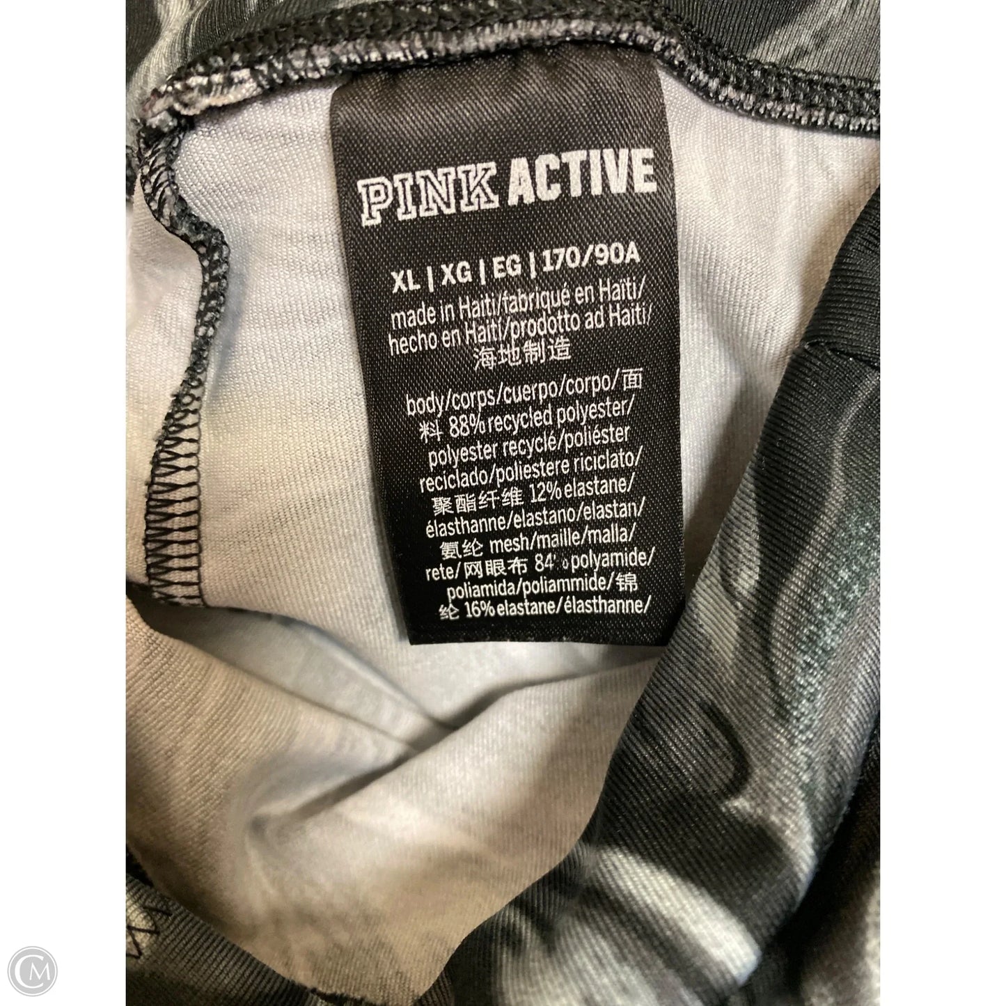 Athletic Shorts By Pink In Grey, Size: Xl