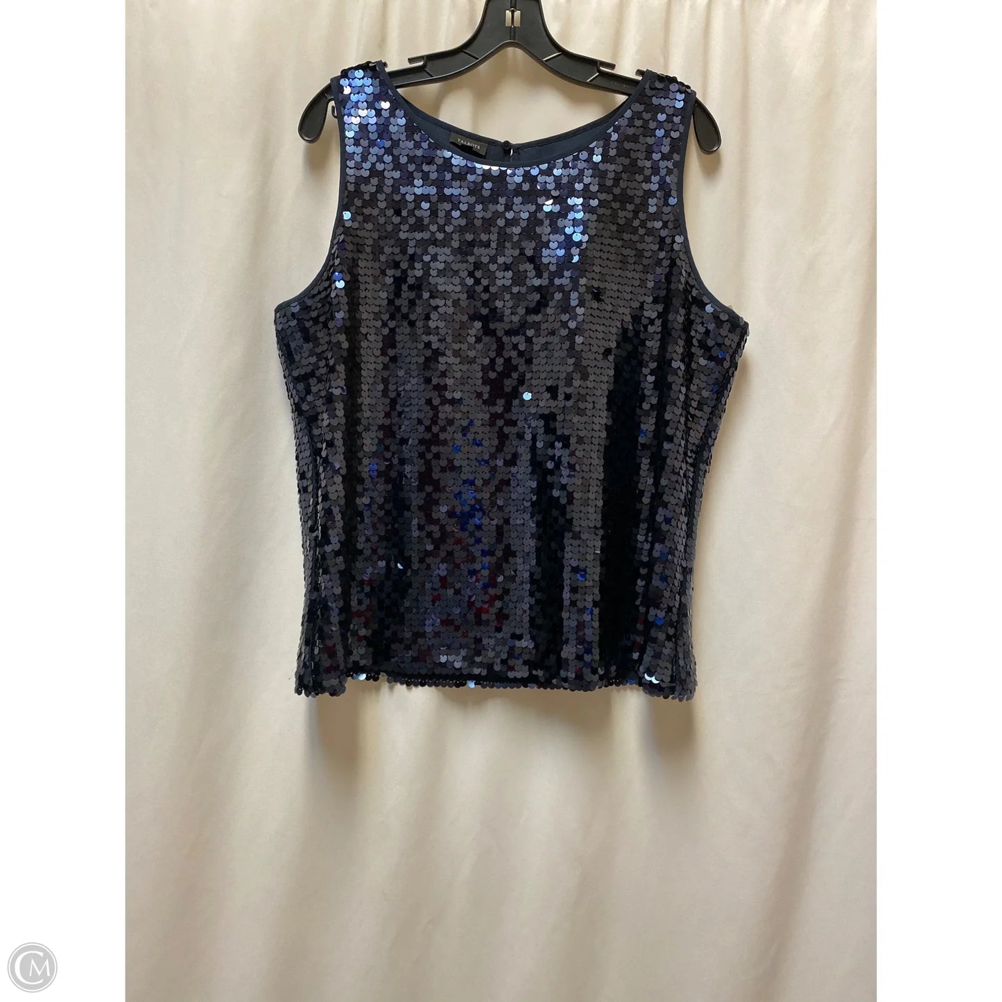 Top Sleeveless By Talbots In Blue, Size: L