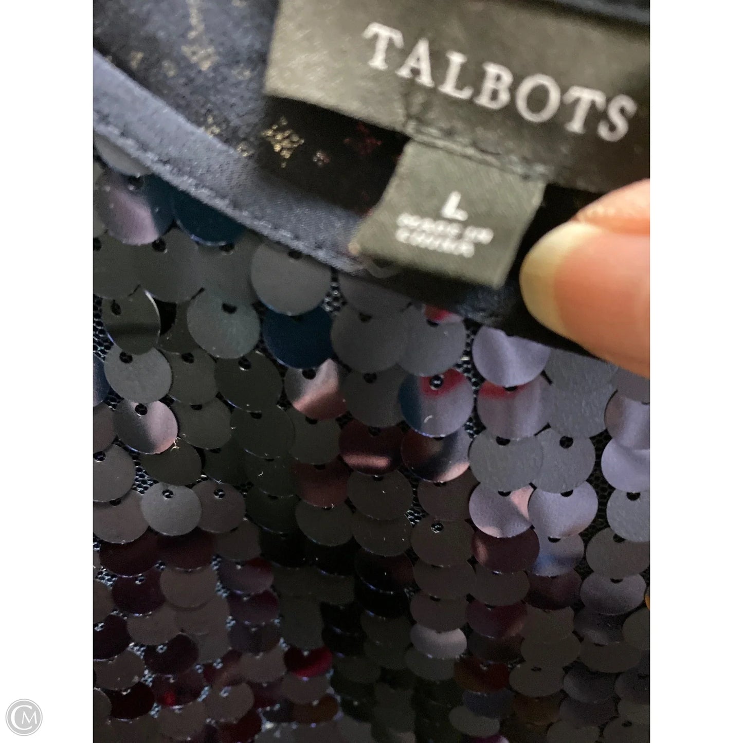 Top Sleeveless By Talbots In Blue, Size: L