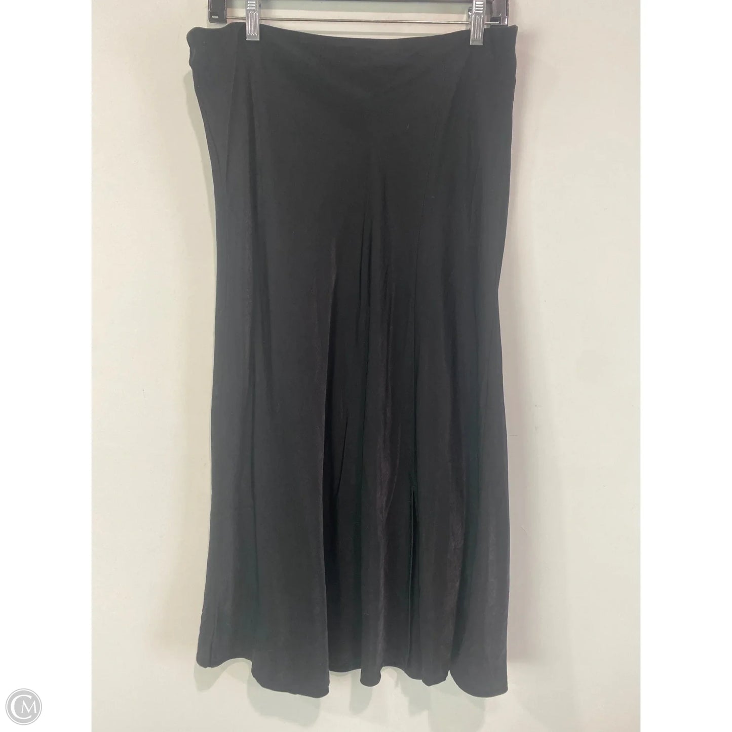 Skirt Midi By Time And Tru In Black, Size: L