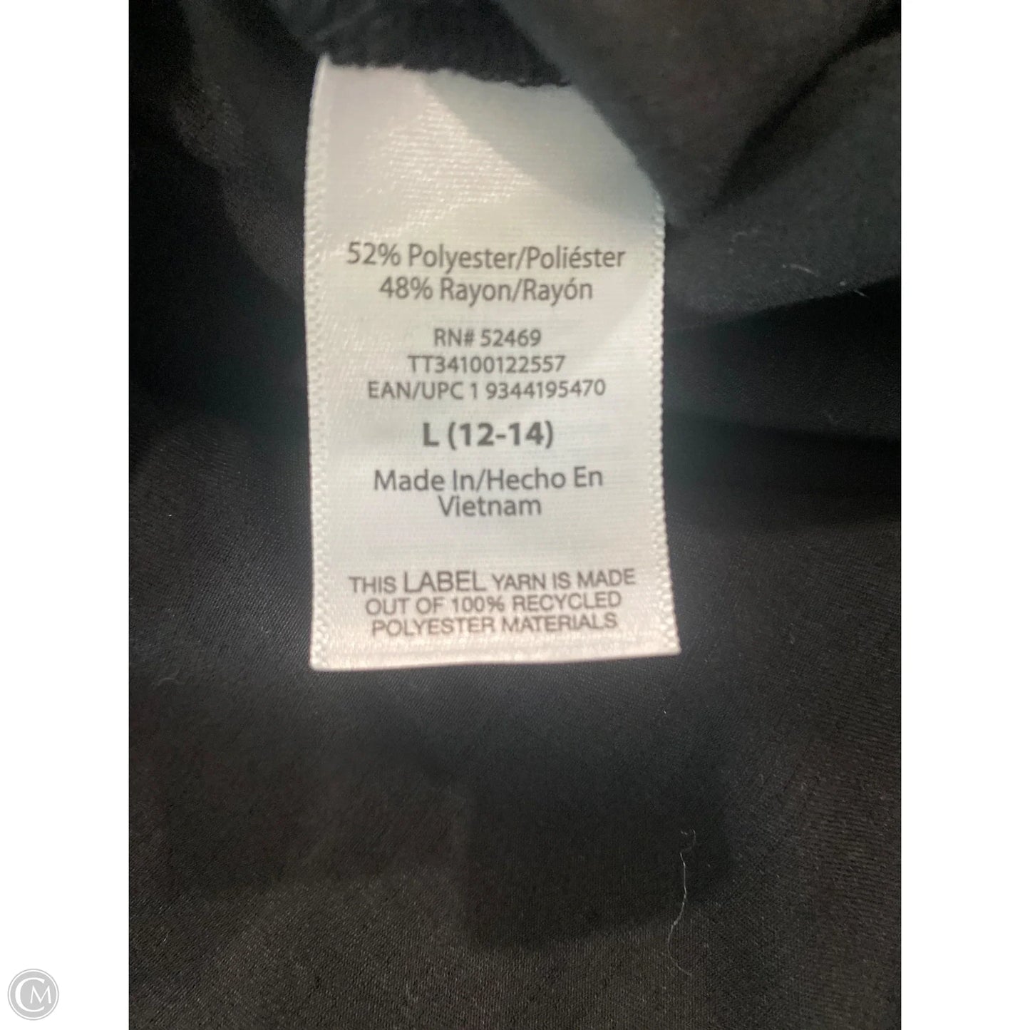 Skirt Midi By Time And Tru In Black, Size: L