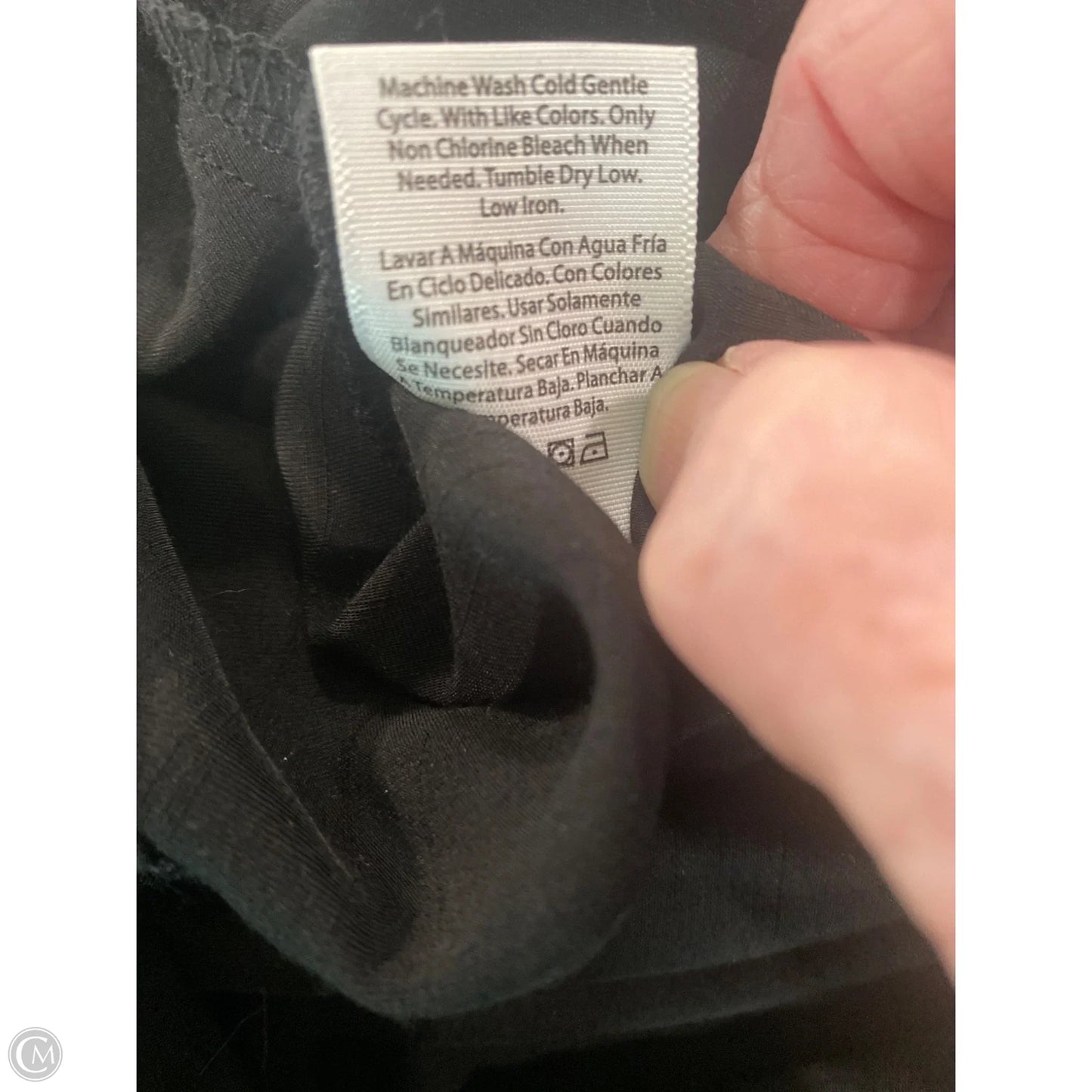 Skirt Midi By Time And Tru In Black, Size: L