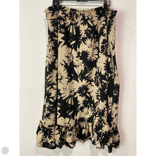 Skirt Maxi By Cato In Tan, Size: 3x