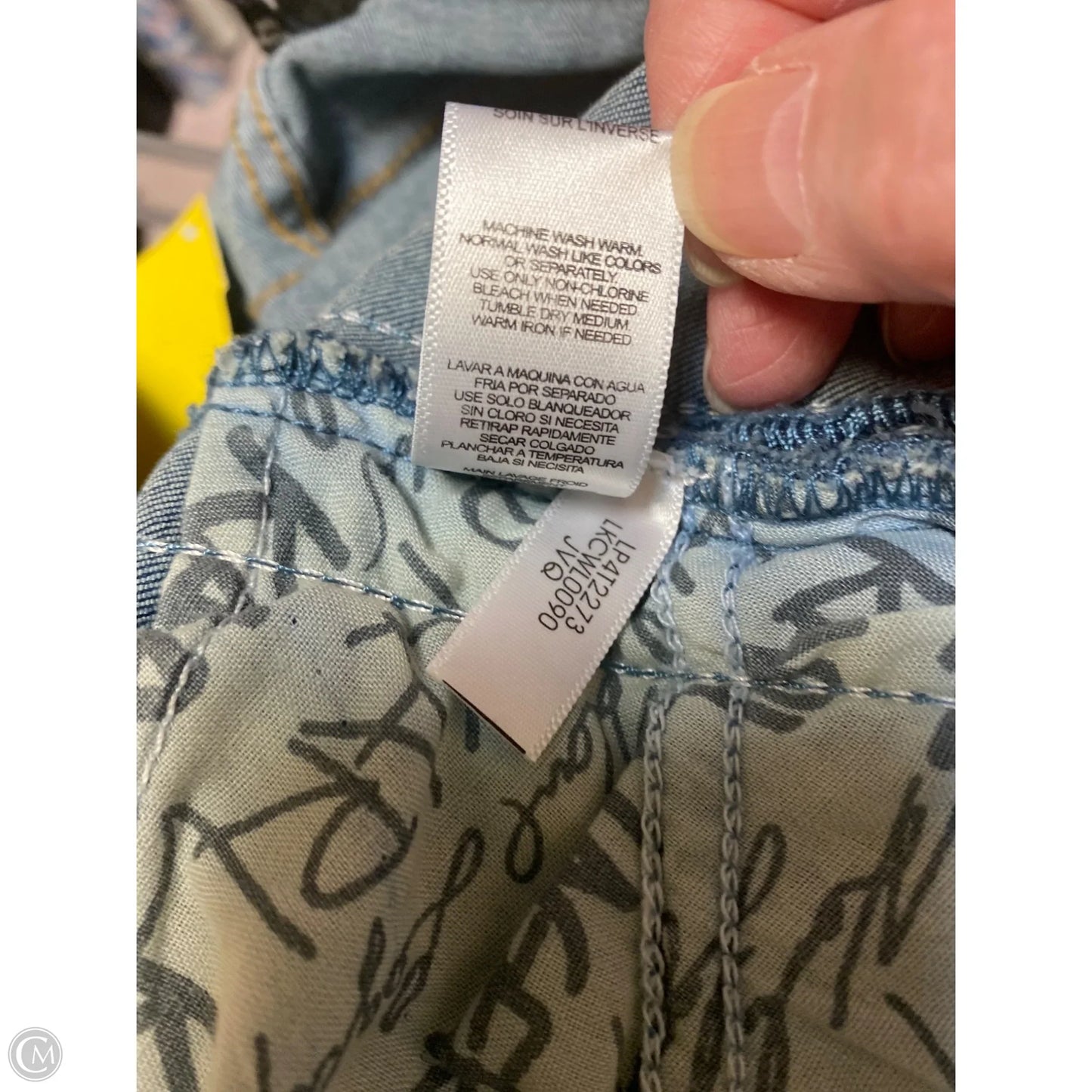 Jeans Designer By Karl Lagerfeld In Blue Denim, Size: 20