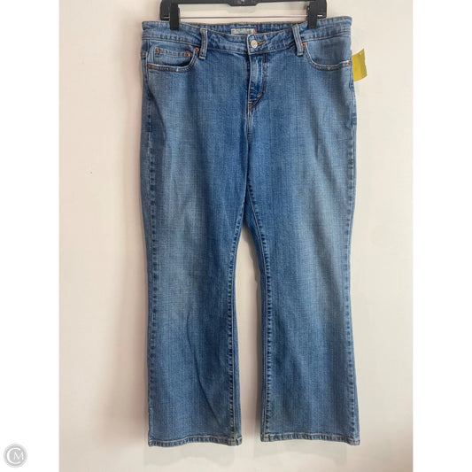 Jeans Straight By Levis In Blue Denim, Size: 14