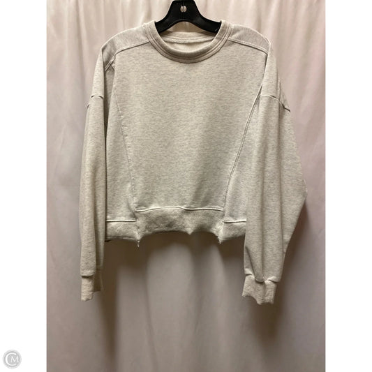 Sweatshirt Crewneck By Clothes Mentor In Grey, Size: M