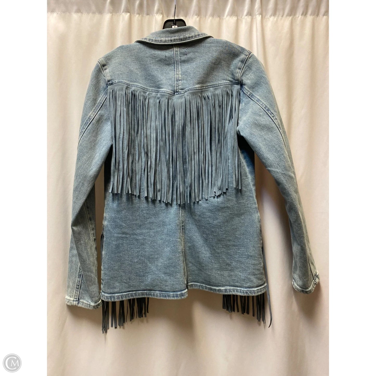 Jacket Denim By Clothes Mentor In Blue Denim, Size: M