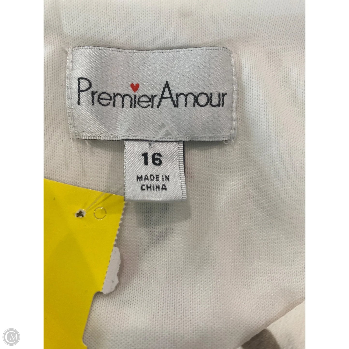 Dress Casual Maxi By Premier Amour In Cream, Size: Xl