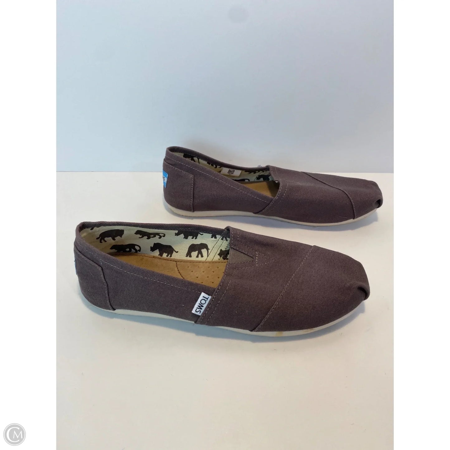 Shoes Flats By Toms In Grey, Size: 11
