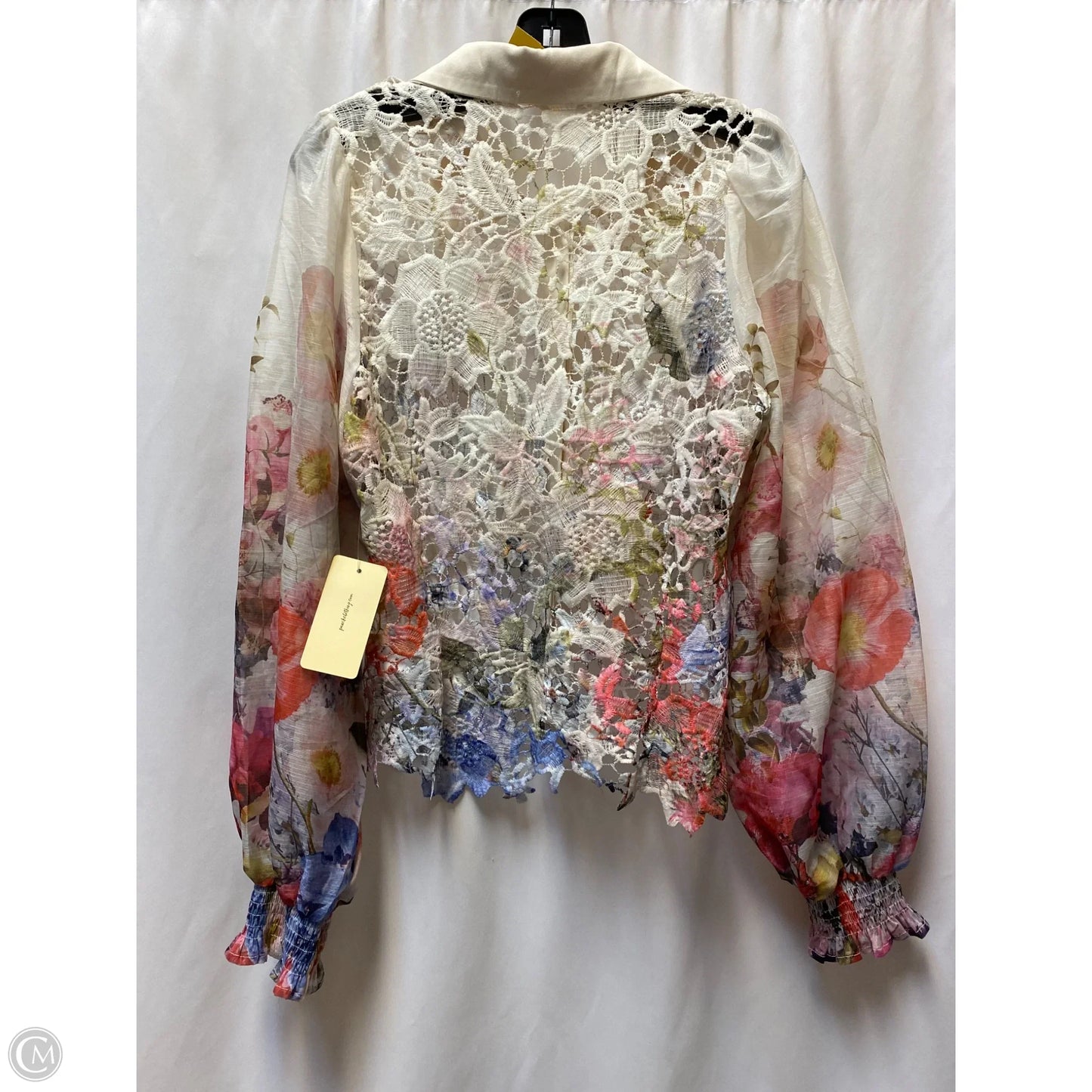 Top Long Sleeve By Peach In Multi-colored, Size: L